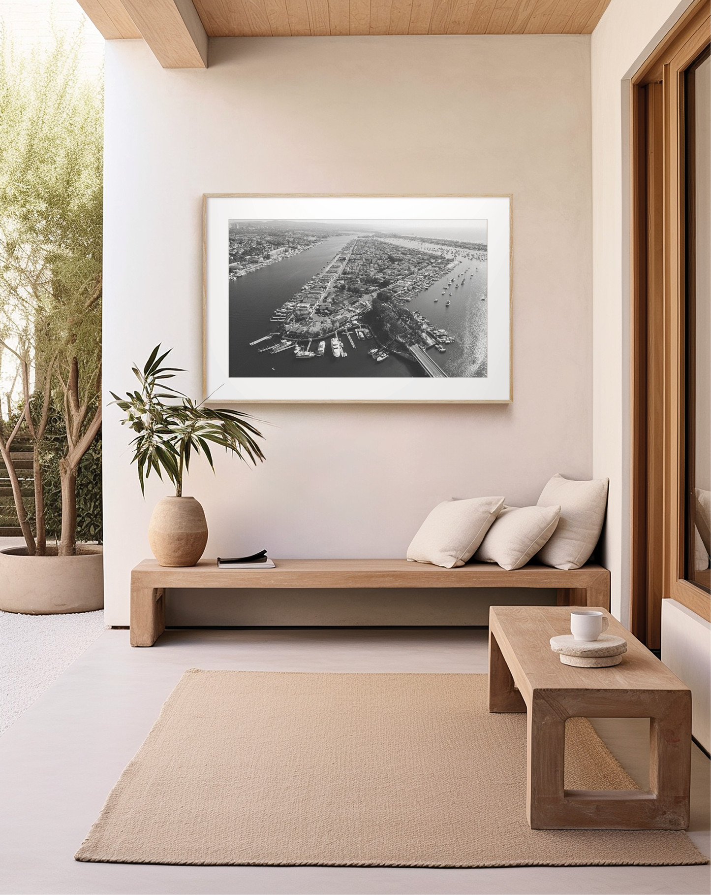 AERIAL NEWPORT LIDO ISLAND