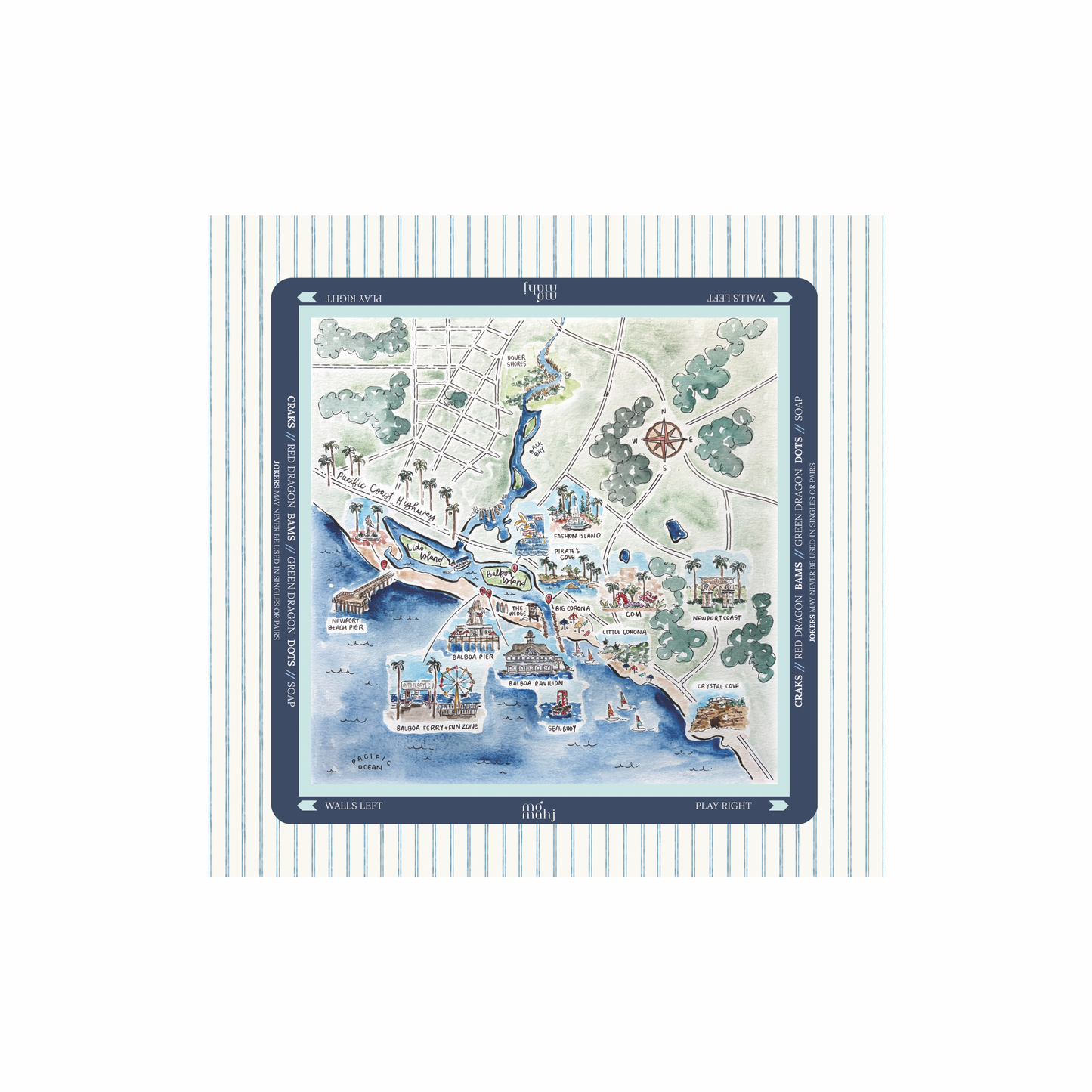 "THE NEWPORT" MAHJONG MAT  (PRE-ORDER)