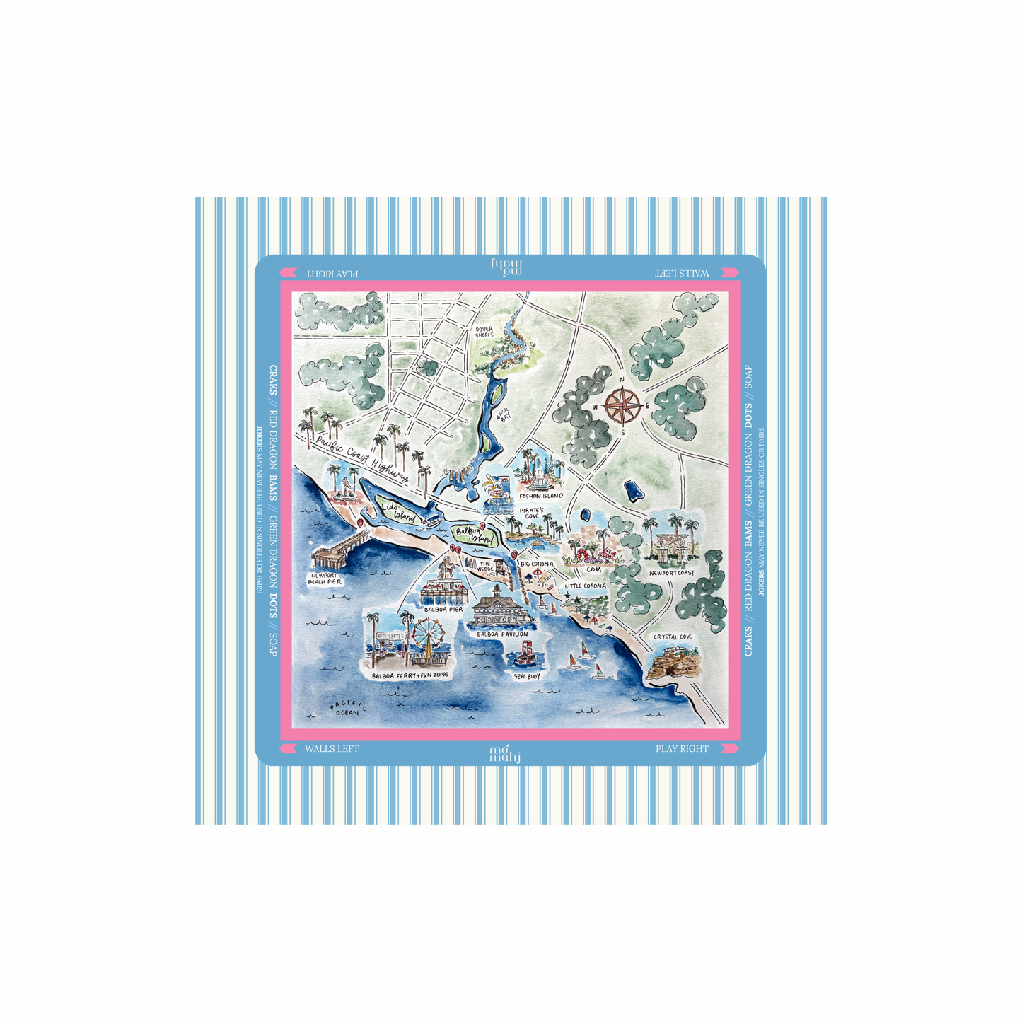 "THE NEWPORT" MAHJONG MAT  (PRE-ORDER)